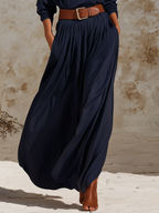 High-end Casual And Relaxed One-shoulder Maxi Dress