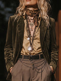 Olive Velvet Blazer